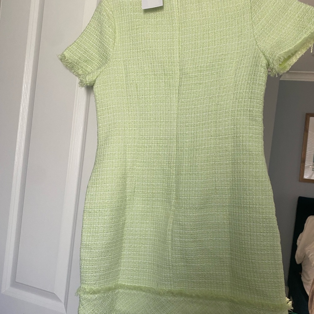 Tweed like green boutique dress size 6/8